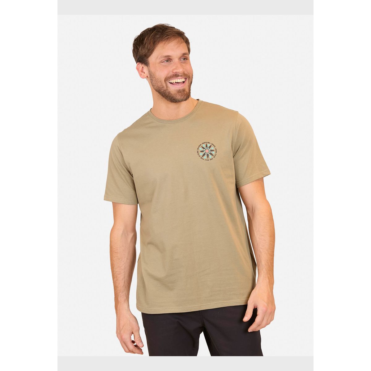 RIP CURL - Polera M/C For Future Waves Tee Verde Hombre Rip Curl