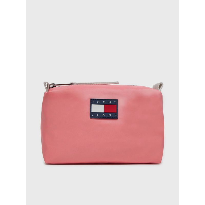 TOMMY HILFIGER - Neceser Con Logo Engomado Rosado Tommy Hilfiger