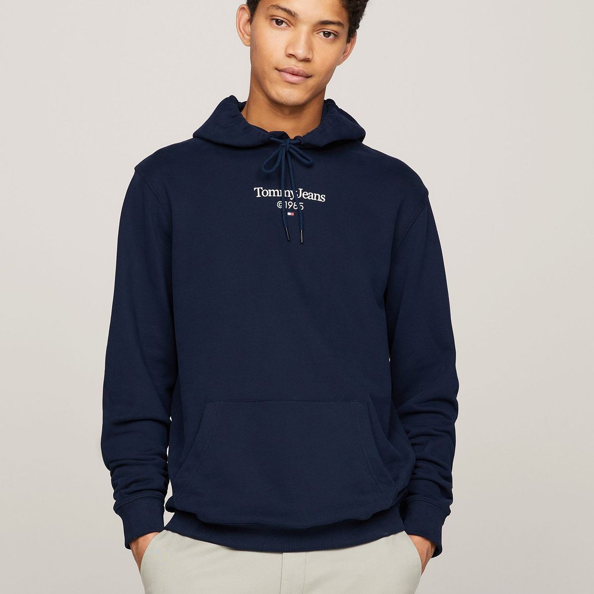 TOMMY HILFIGER - Polerón Hoodie Regular Graphic Azul Tommy Jeans