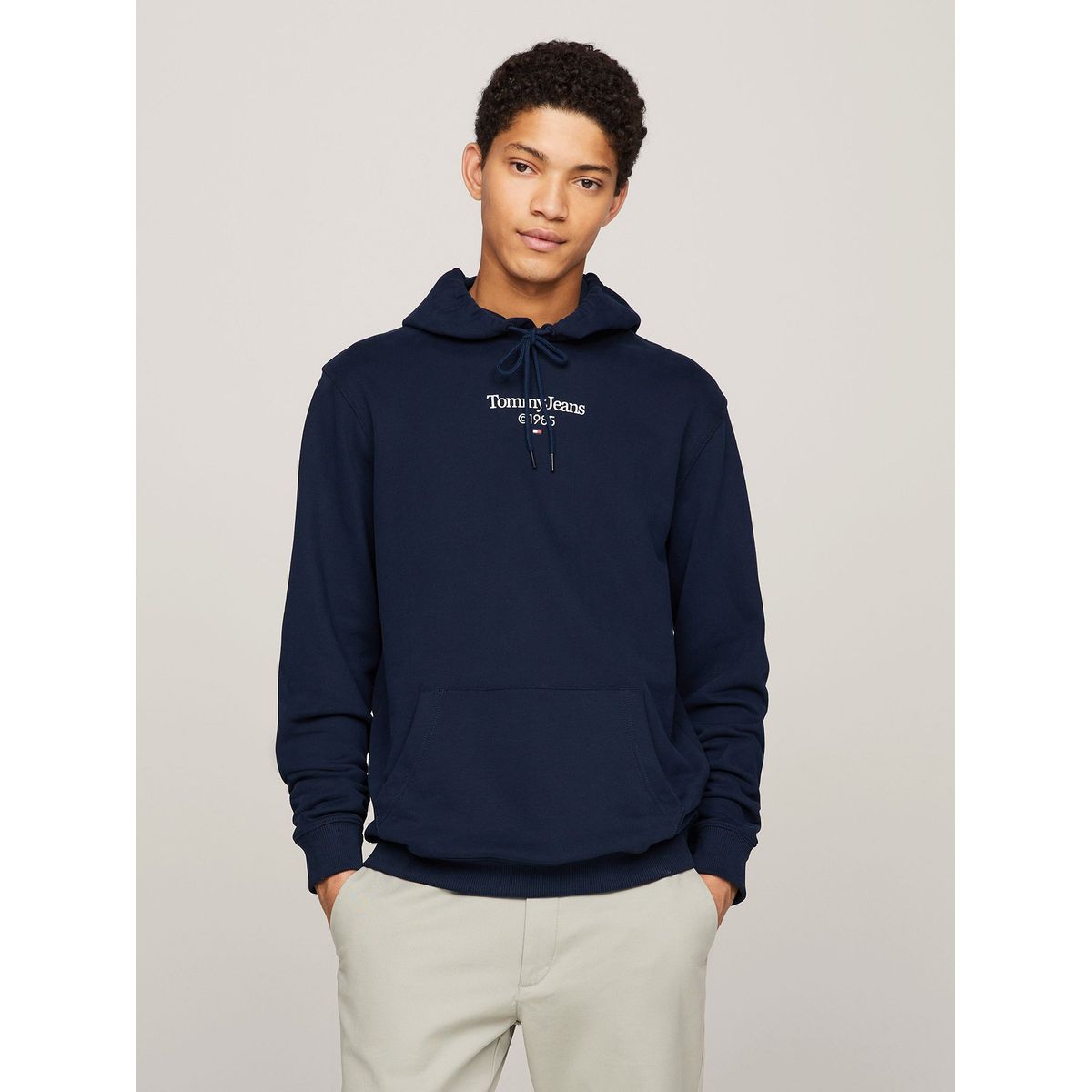 TOMMY HILFIGER - Polerón Hoodie Regular Graphic Azul Tommy Jeans