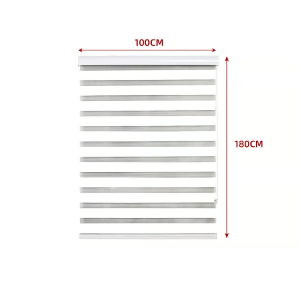 GENERICO - Cortina Rolller Duo Black-Out Blanco 100X180CM