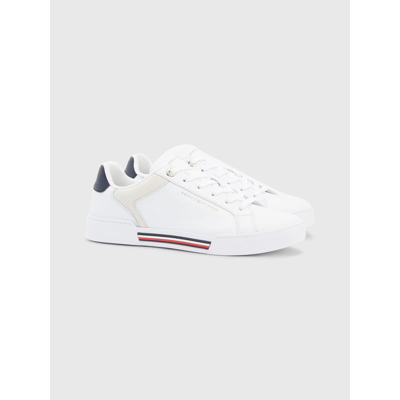 TOMMY HILFIGER - Zapatilla Court Global Stripes Blanco Tommy Hilfiger
