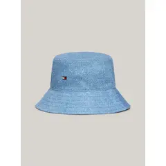 TOMMY HILFIGER - Gorro Bucket Essential Con Logo Azul