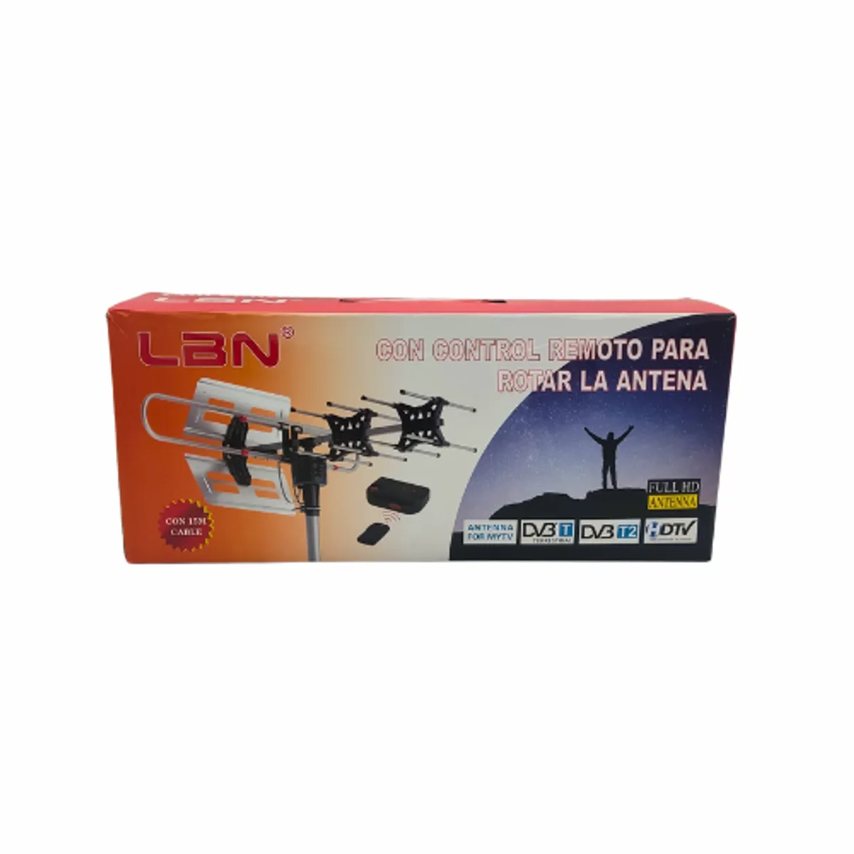LBN - Antena De Tv Exteriores, Control Remoto, Rotación 360 Lbn