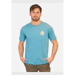 RIP CURL - Polera M/C Wettie Icon Tee Turquesa Hombre