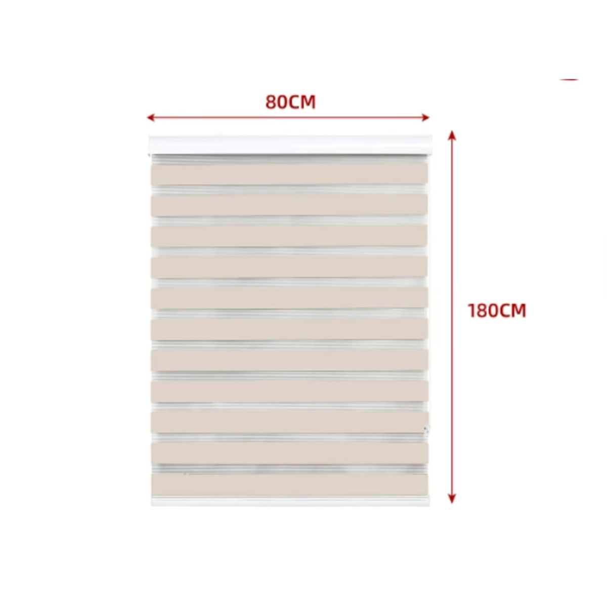 GENERICO - Cortina Roller Duo Black-Out Beige 80X180CM