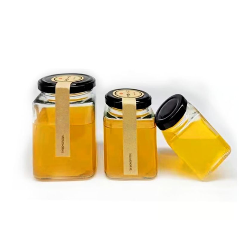 GENERICO - Frasco Vidrio Cuadrado Con Tapa Aluminio Negro 80Ml