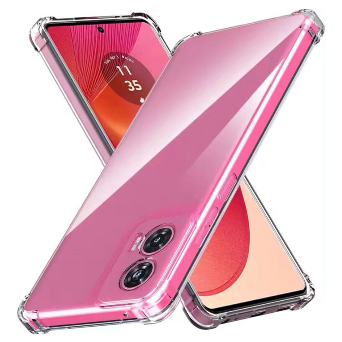 GENERICO - Carcasa Transparente Reforzado Para Motorola Edge 50 Fusion