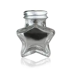 GENERICO - Frasco Vidrio Estrella Tapa Aluminio 50ML