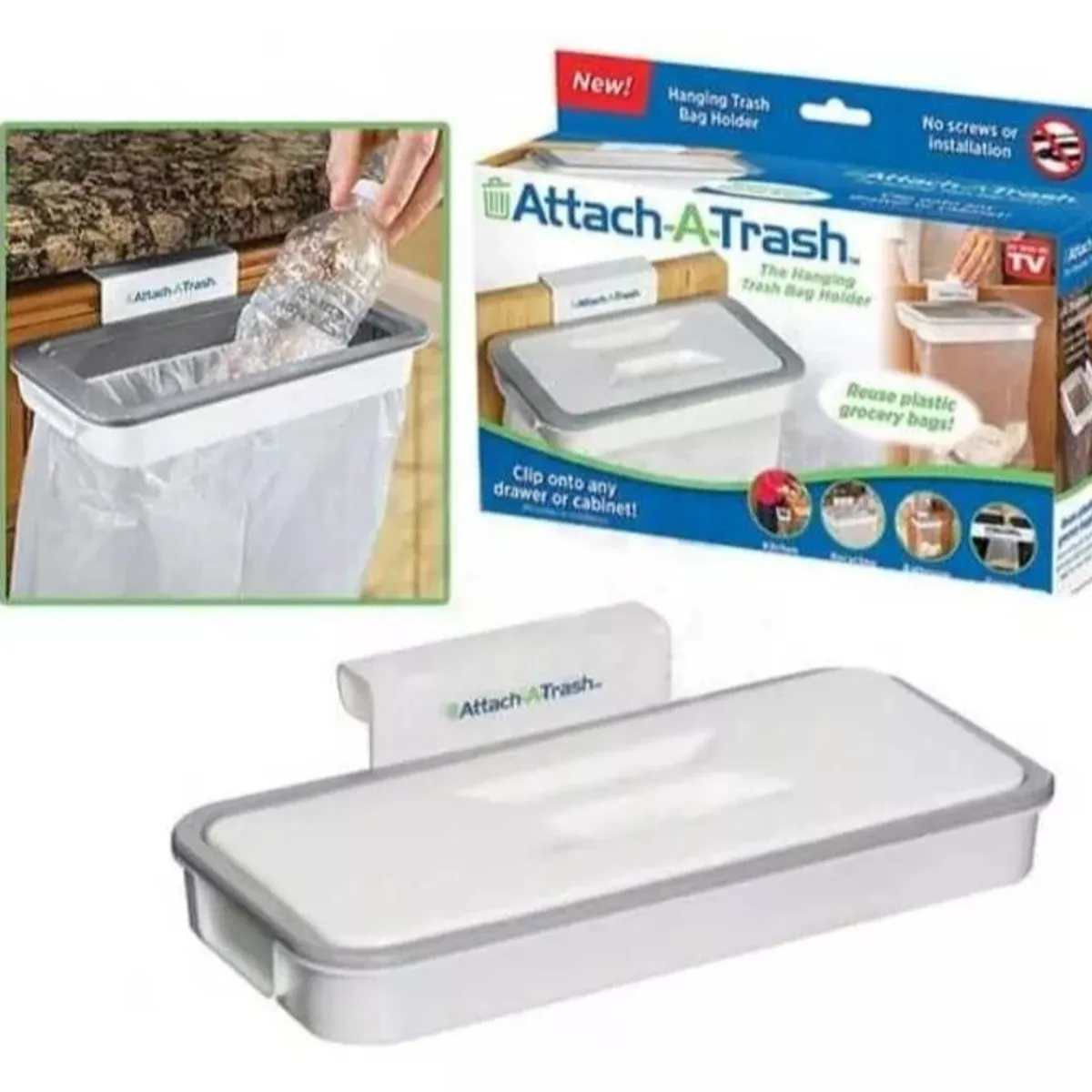 GENERICO - Basurero Portatil Attachtrach Ideal Para Adaptar Bolsas