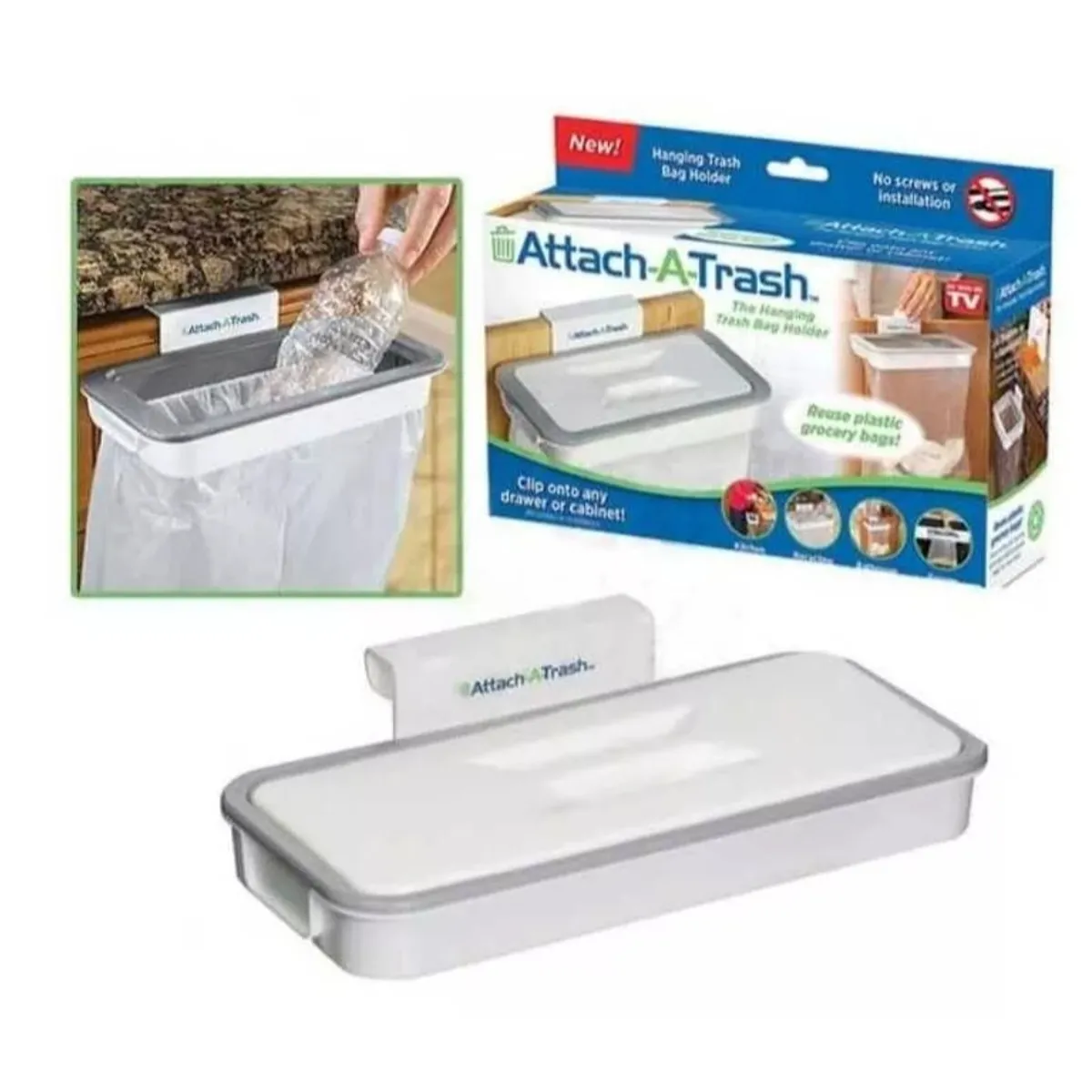 GENERICO - Basurero Portatil Attachtrach Ideal Para Adaptar Bolsas