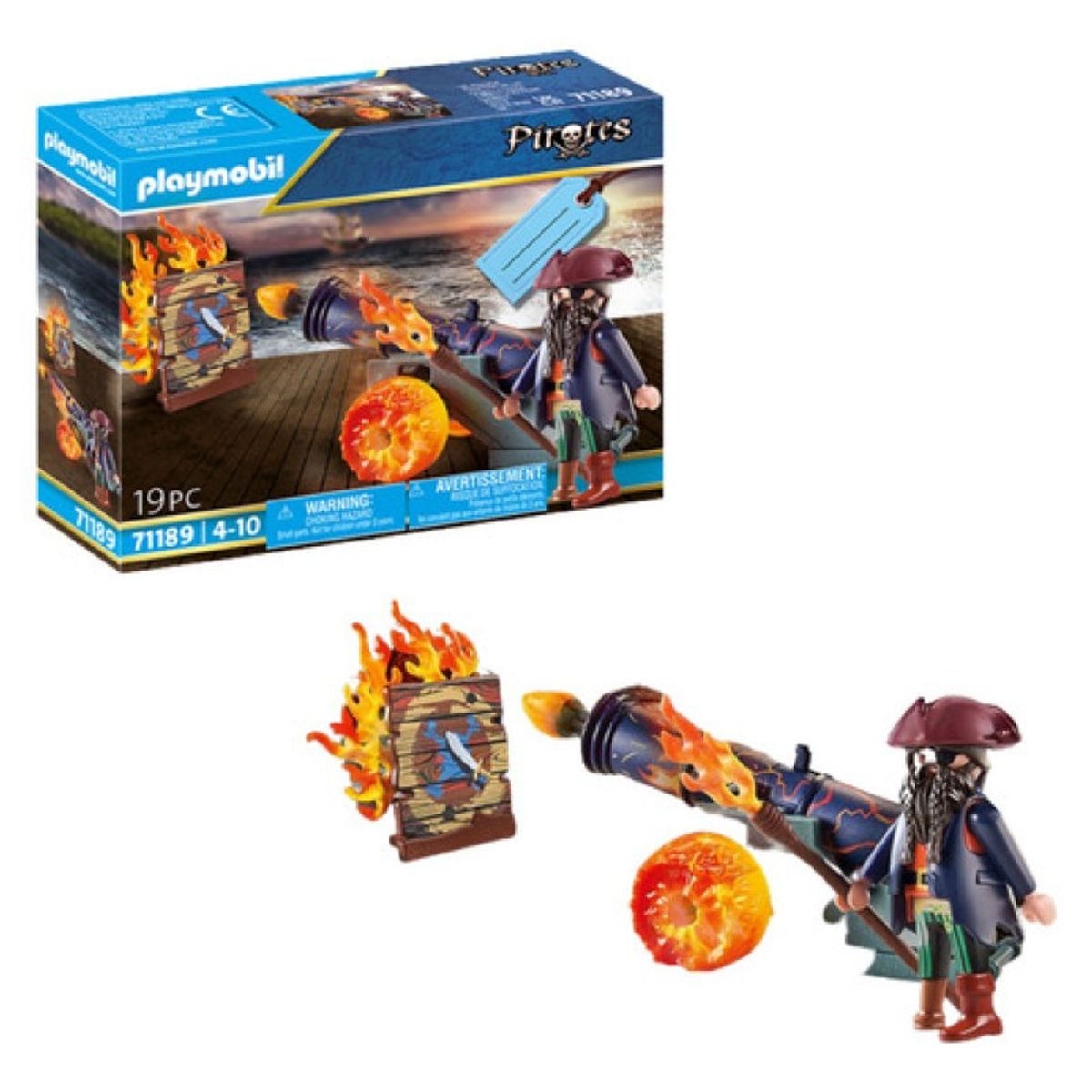 PLAYMOBIL - Playmobil Pirates Pirata Con Cañon Pm71189