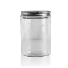GENERICO - Frasco De Vidrio Con Tapa Aluminio 500ML