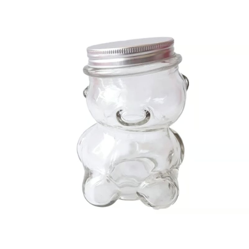 GENERICO - Frasco Vidrio Osito Tapa Aluminio 160ML