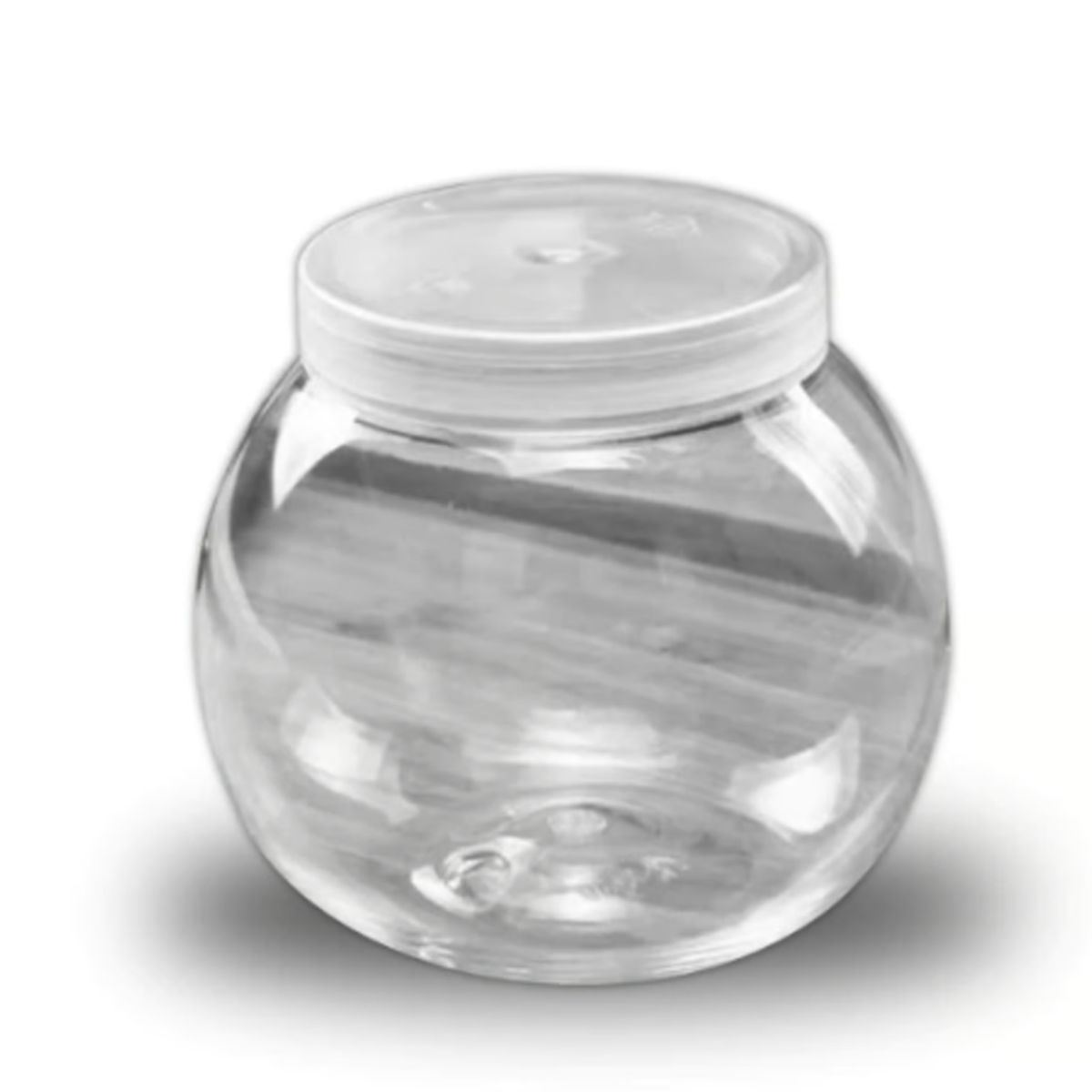 GENERICO - Frasco Vidrio Redondo Con Tapa Plastica 100ML