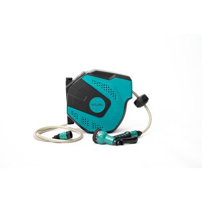 Imagen 2 del producto Manguera Carrete Retráctil Soporte Extensible 10m