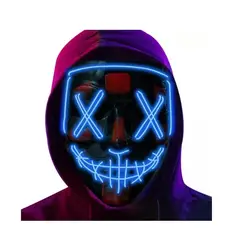 GENERICO - X2 Mascara Luz Led La Purga Halloween