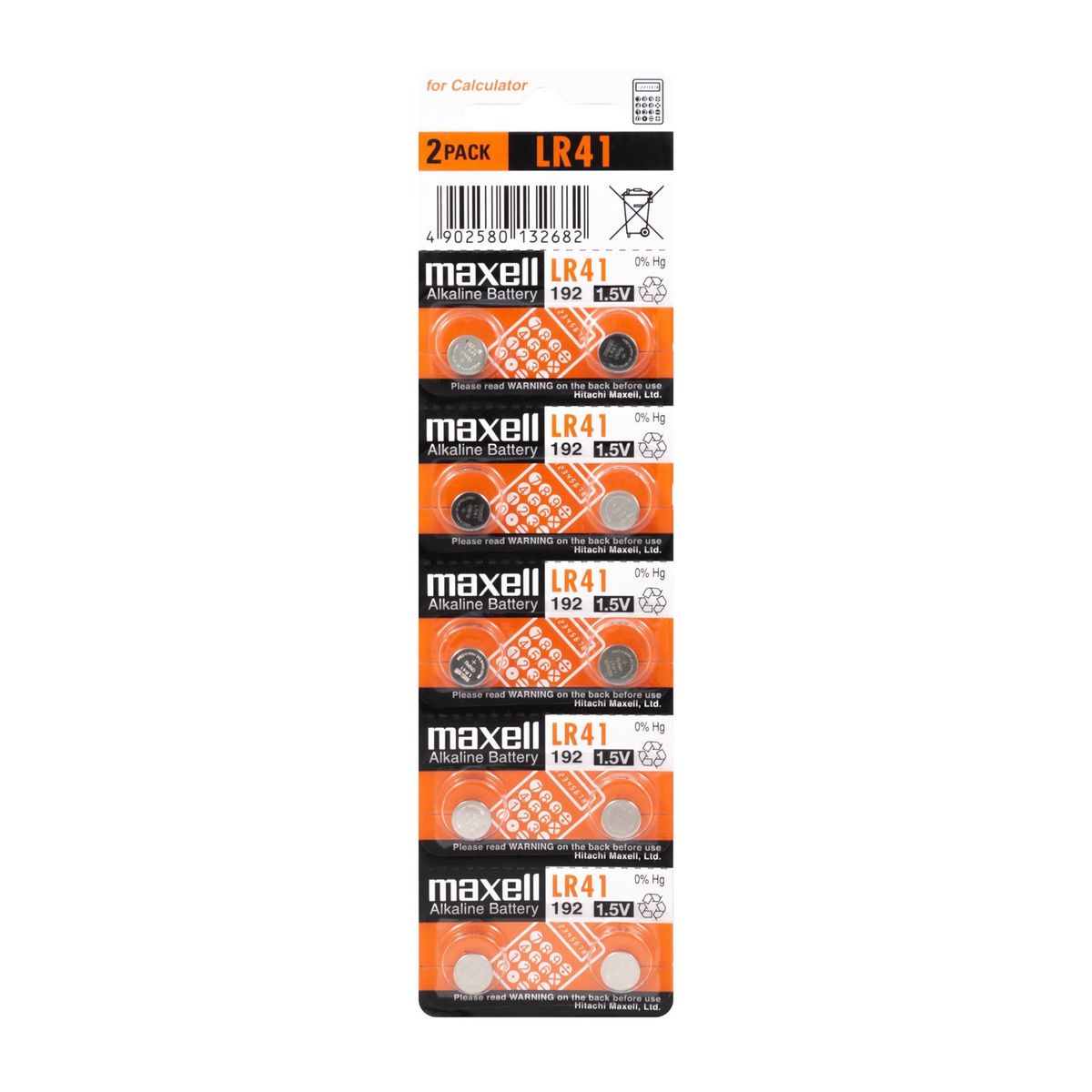 MAXELL - Pack 10 Pilas LR41 AG3 192 Maxell