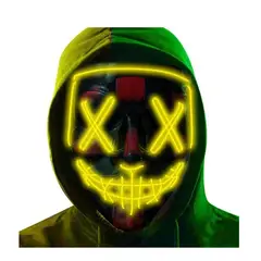 GENERICO - X2 Mascara Luz Led La Purga Halloween T