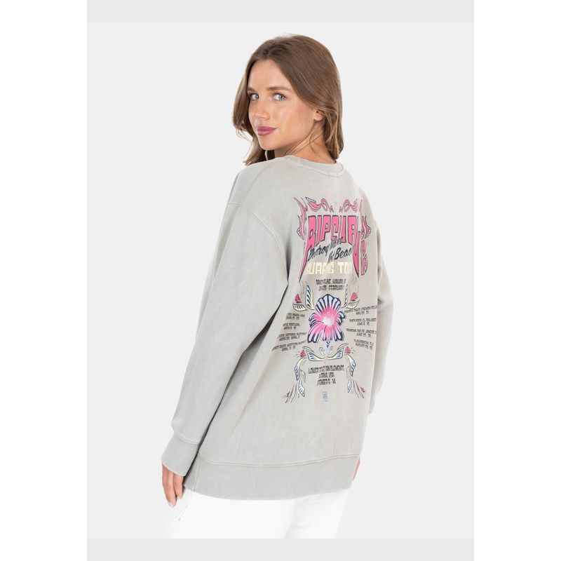 RIP CURL - Poleron CR Surfing Tour Crew Verde Mujer Rip Curl