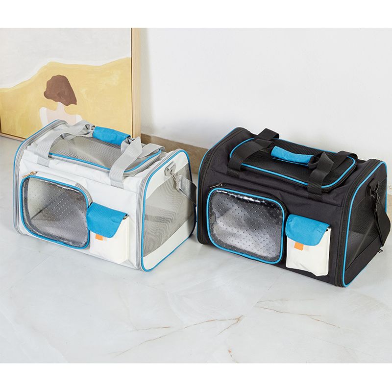 GENERICO - Bolso Transportador para Mascotas Gato Perro Talla L Blanco