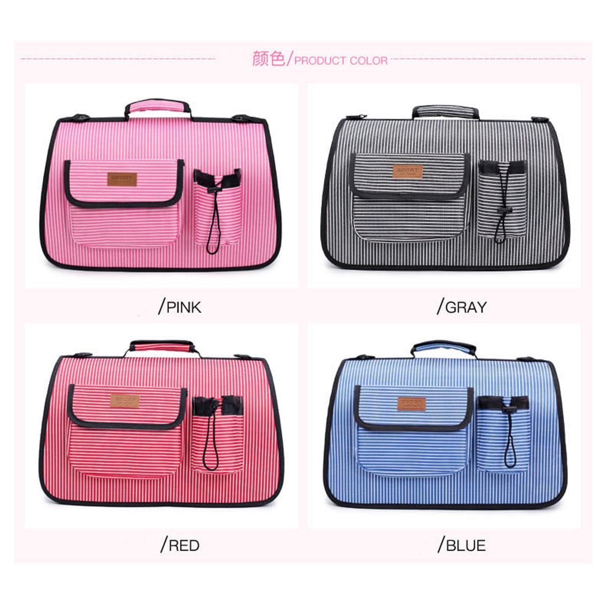 GENERICO - Bolso Transportador para Mascotas Impermeable Talla L Azul