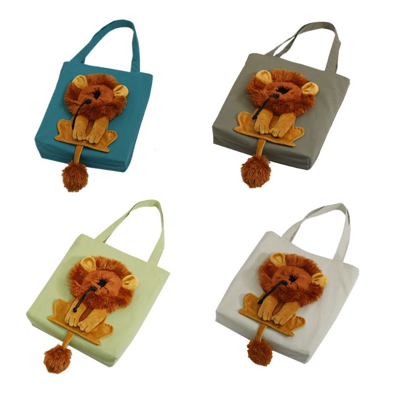GENERICO - Mochila Transportadora de Mascotas Gato Perro Canguro Verde Talla M