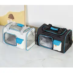 GENERICO - Bolso Transportador para Mascotas Gato Perro Talla L Blanco