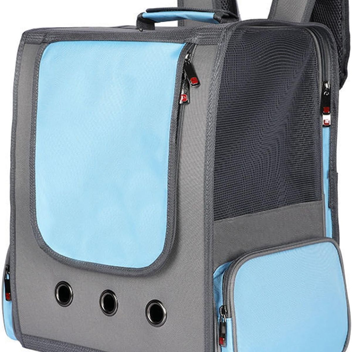 GENERICO - Mochila Transportadora de Mascotas Gato Perro Gris