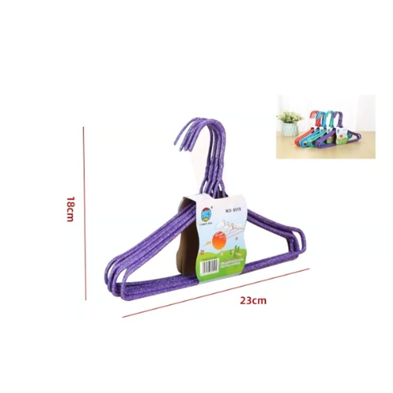 GENERICO - Colgador Plastico Para Ropa 18X23CM 10 PCS