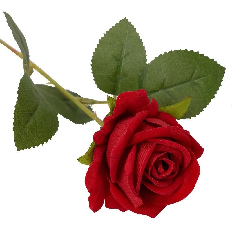 GENERICO - Rosa Artificial Roja Flores Decoración Regalo Amor Rosas