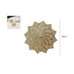 GENERICO - Posa Vasos Plastico Diseño Flor 10CM 12 Unidades