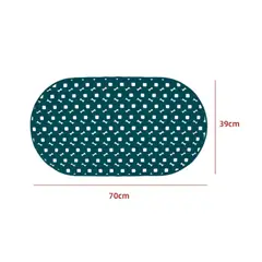 GENERICO - Alfombra Antideslizante De Ducha Verde 70X39CM