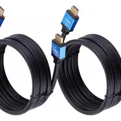 ROZENBERG SPA - Pack 2 Cables Hdmi 4k Uhd V 20 2160p 5 Metros Alta Rapidez