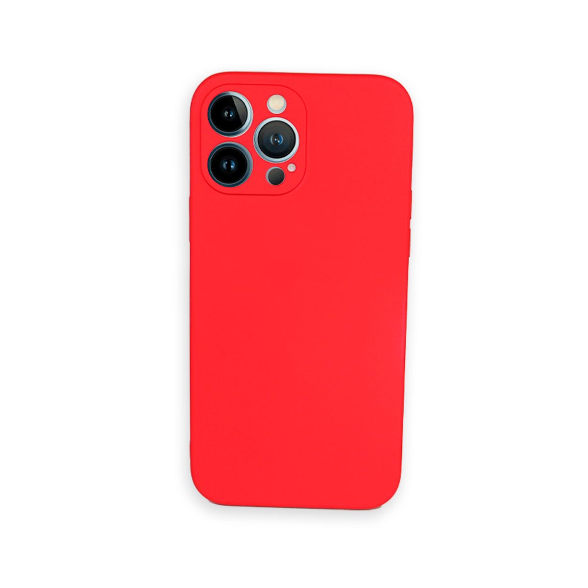 JOIGO - Carcasa + Lamina Para iPhone 13 Pro Goma Rojo