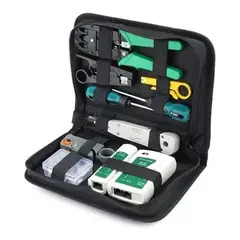 ROZENBERG SPA - Kit De Herramientas Para Redes Crimpeadora Pelacable Bolso