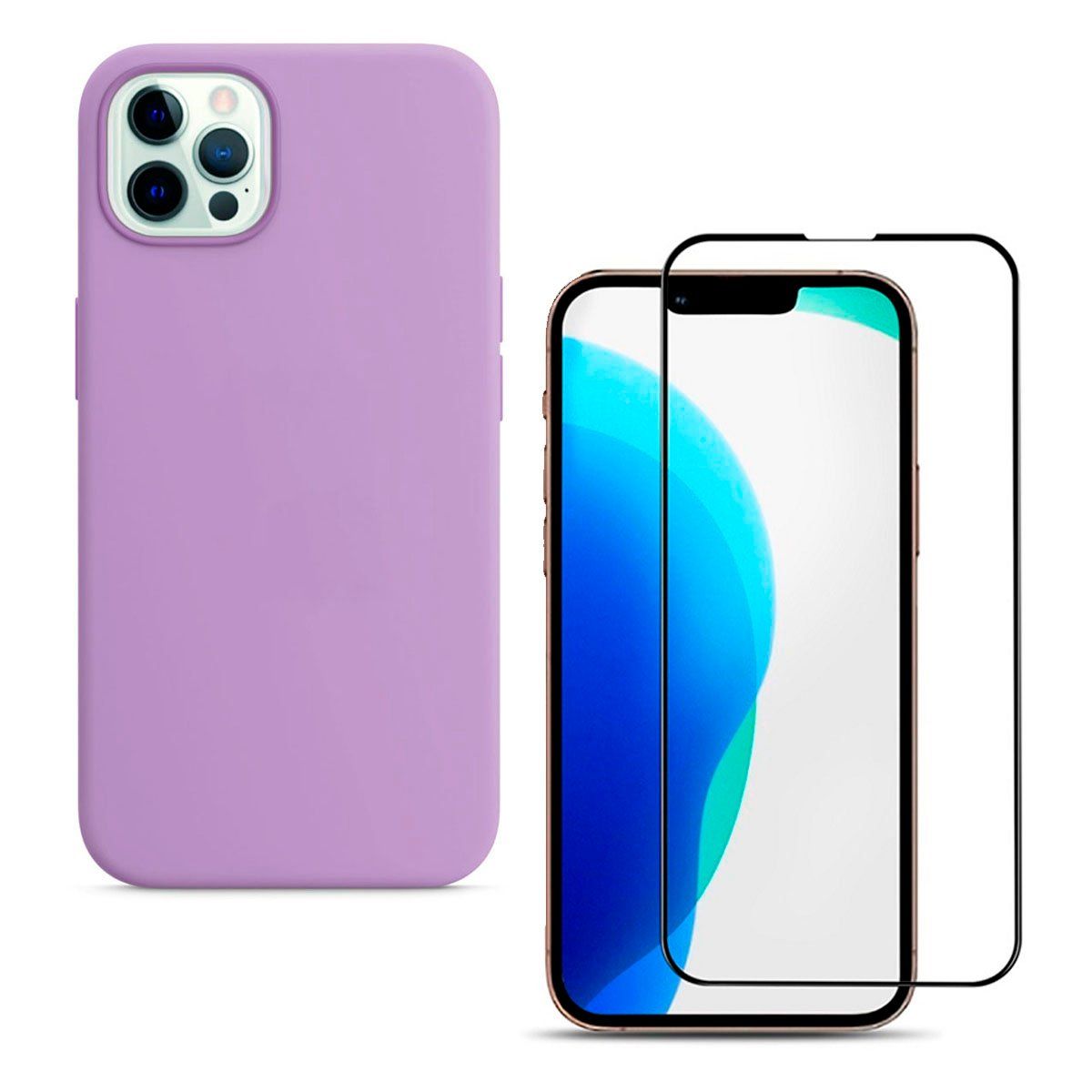 JOIGO - Carcasa + Lamina Para iPhone 13 Pro Max Lila