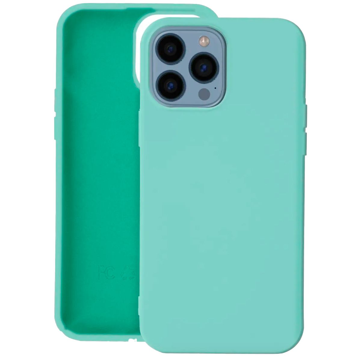 JOIGO - Carcasa Para iPhone 15 Pro Max Goma Turquesa