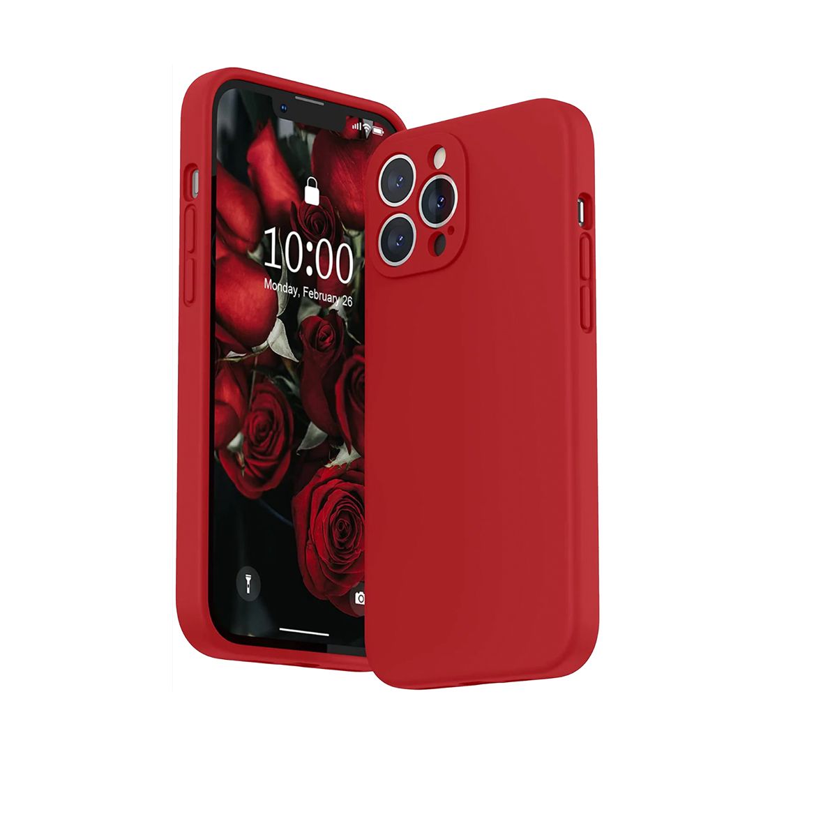 JOIGO - Carcasa Para iPhone 15 Pro Max Soft Rojo