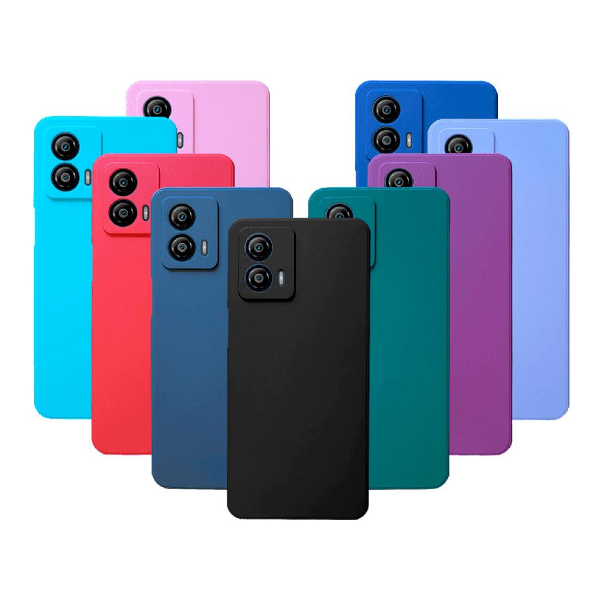 JOIGO - Carcasa  funda Para Motorola G53 Goma  Fucsia