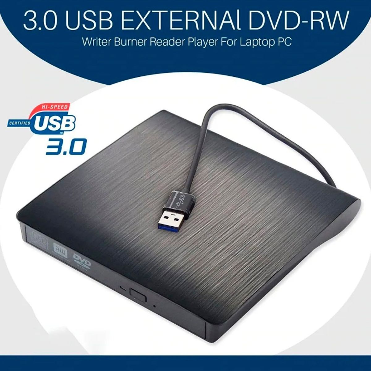 GENERICO - Grabador Externo DVD-RW Lector Usb 3.0
