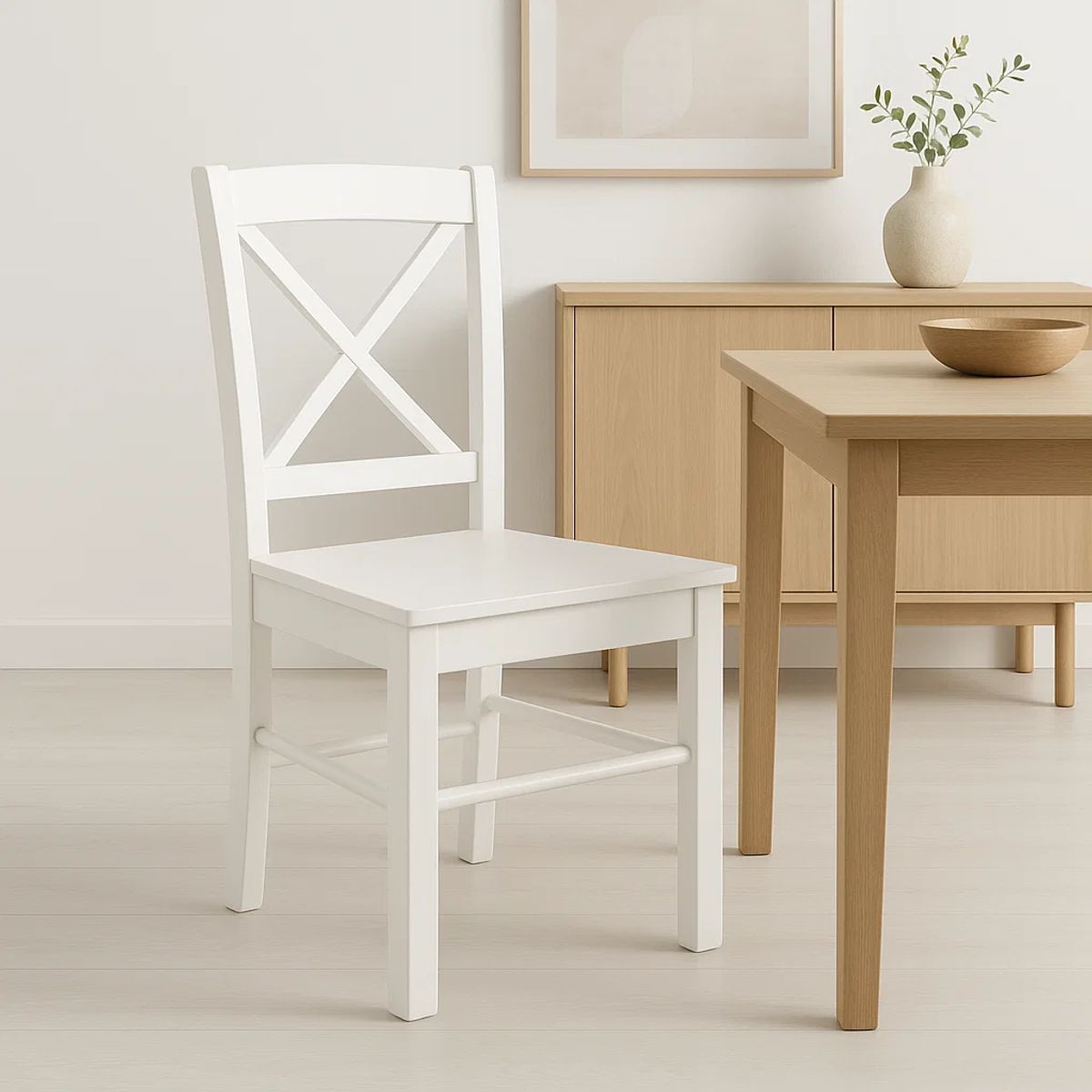 KLIK - Silla de Madera Simply Blanca KLIK