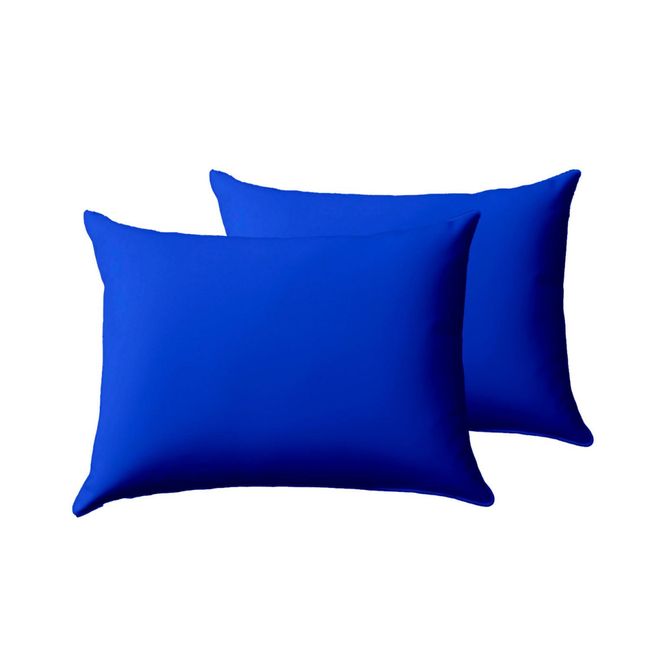 GENERICO - Pack de Almohada 70x40 cm Comodidad para un Sueño Reparador Azul Rey