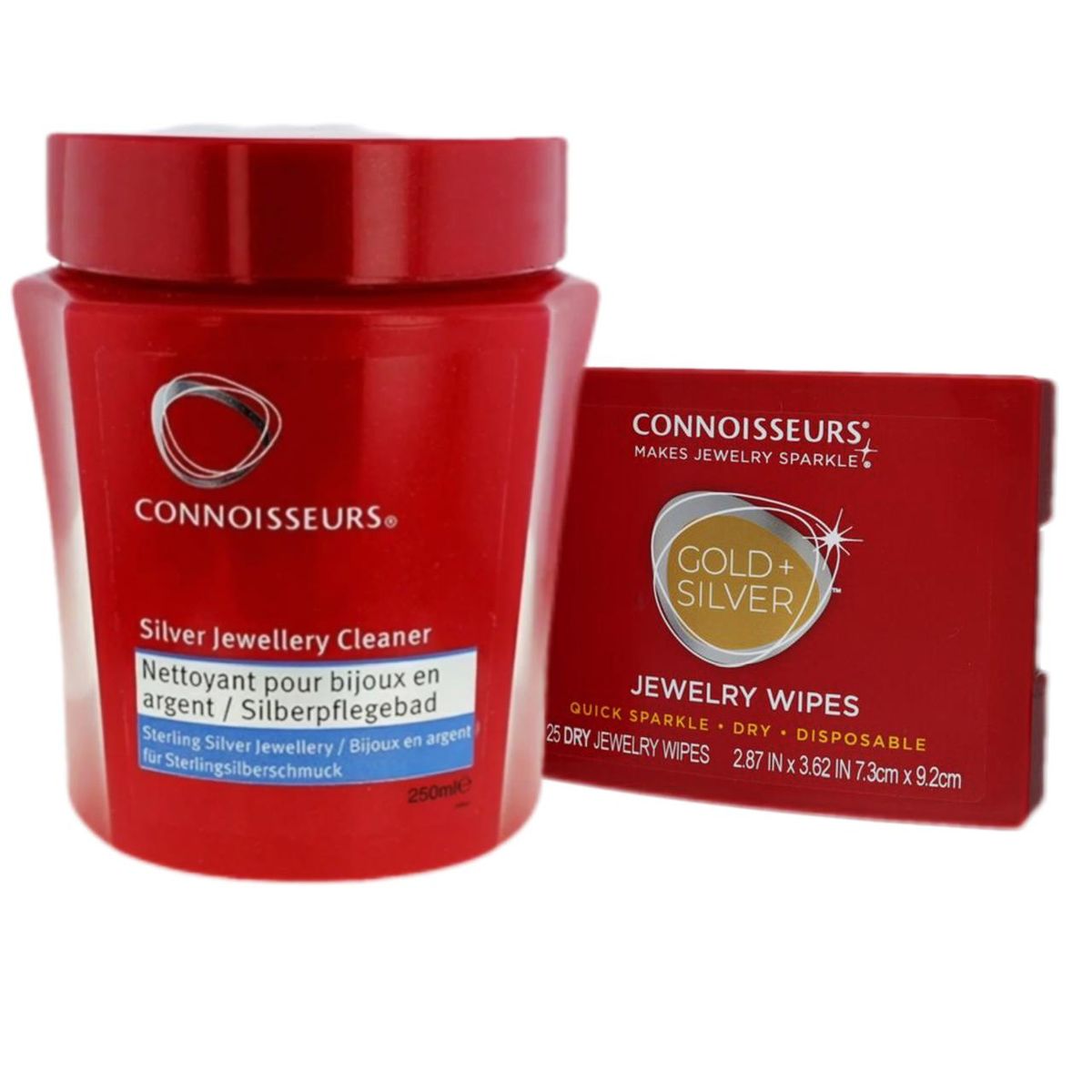 GENERICO - Limpiador joyas de plata + 25 paños de pulir Connoisseurs