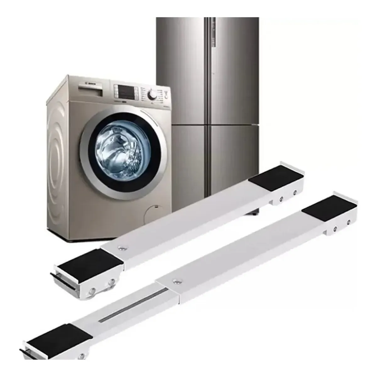 GENERICO - Base Móvil Ajustable Con Ruedas Para Lavadora Nevera