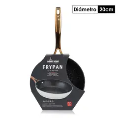 DANNY HOME - Sarten Alumninio forjado Blanco Fundo Negro Reciclable 20cm