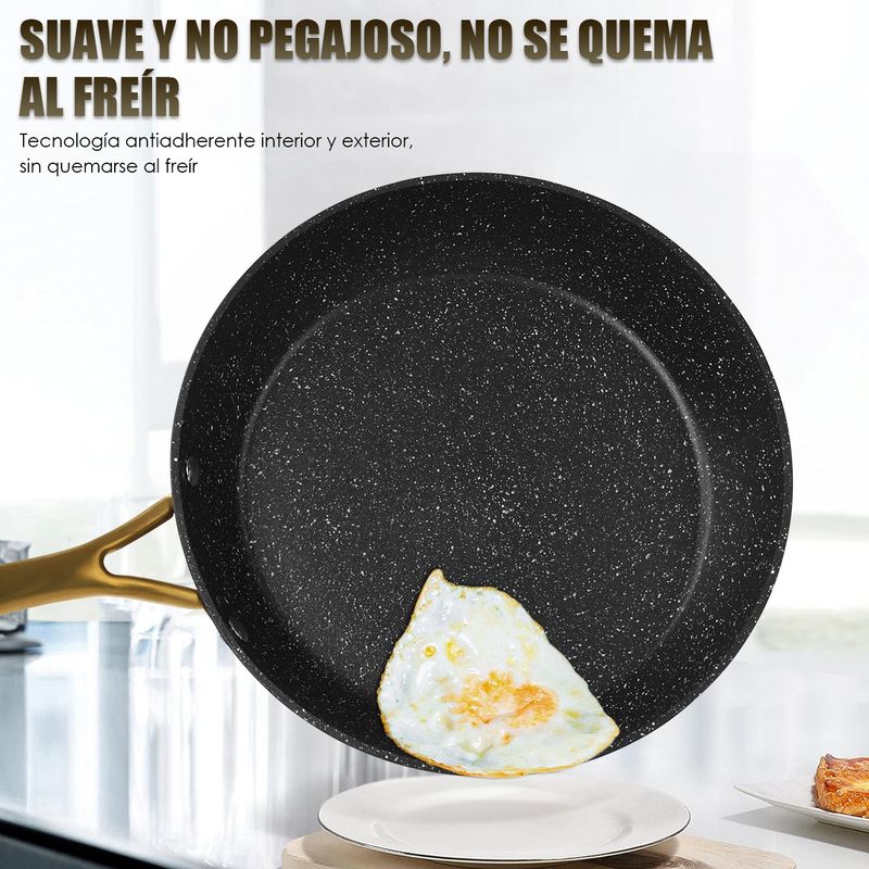 DANNY HOME - Sarten Alumninio forjado Blanco Fundo Negro Reciclable 26cm Danny Home