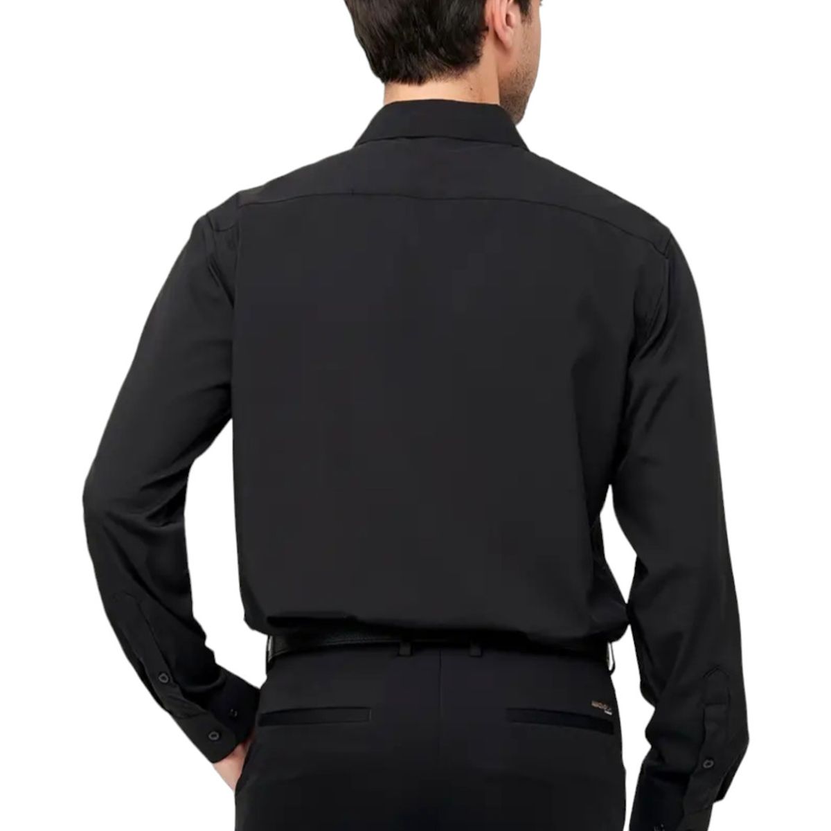 GENERICO - Camisa De Vestir Manga Larga Algodón Hombre