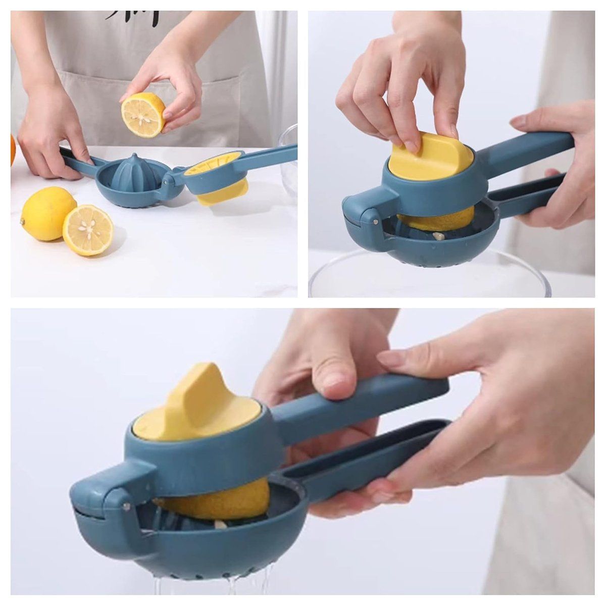 BELKRA - Exprimidor Limon Naranja Citricos Prensa Manual Cocina