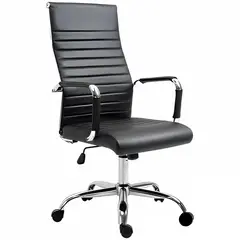 SPACE HOME - Silla de oficina Elements Black Gerencia Alcolchada Ergonomica